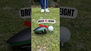 I changed my driver tee height & can’t stop hitting fairways #golf #golftips #golflife #golftip