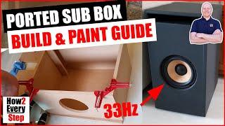 How to make a car Ported Subwoofer Box / Enclosure