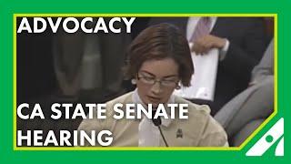 CA State Senate Hearing