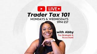 Trader Tax 101 Live