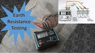 Earth rod resistance practical testing