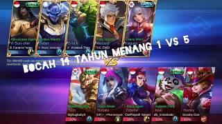 Aksi cold bocah 14 tahun di Gank 1 vs 5 malah musuhnya mati semua!!