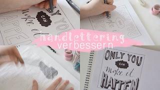 Hand Lettering Layout verbessern und Drucktechnik | DIY