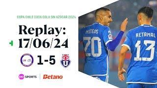 TNT Sports Replay | M. Puente Alto 1- 5 U. de Chile | Copa Chile Coca-Cola Sin Azúcar 2024 | 17-06