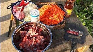Готовим плов на даче | Таджикистан | Tajik plov | Тоҷикистон