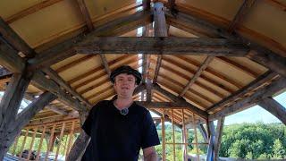 Timber Framed Barn Part 26 Roof Wood Fibre Insulation