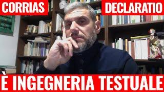 La scoperta di Corrias: "Declaratio di Papa Benedetto XVI è un congegno di ingegneria testuale"