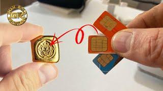 Gold Recovery From Cell Phone Sim Cards | Gold From Sim Cards | Gold Recovery
