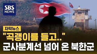 "곡괭이를 들고…" 하필 그날 군사분계선 넘어 온 북한군 (자막뉴스) / SBS