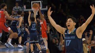 Yuki Kawamura INSANE behind-the-back pass and step back 3 has crowd in a frenzy