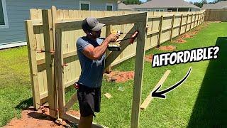 Is it CHEAPER to hire a FENCE contractor or to take the DIY ROUTE? (Full Video)
