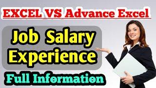 Excel vs Advance excel/ which is best salary job experience