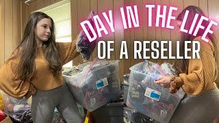 Reseller Vlog | Shipping, Thrifting, & LOTS of Coffee...