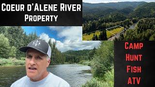 Rare waterfront Coeur d'Alene River Camping, Hunting, Fishing and ATVing property for sale!