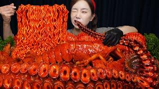 초대왕 문어다리  랍스터 들어간 매콤 해물찜 먹방 Giant Octopus Legs & Lobster Seafood Boil Recipe Mukbang ASMR Ssoyoung