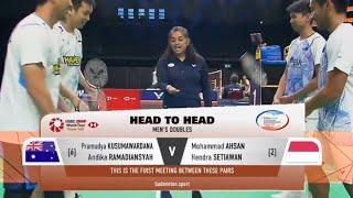 Hendra/ Ahsan vs Pramudya/ Andika | QF Australian Open 2024