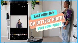 She took a PHOTO for DV LOTTERY with a MOBILE PHONE | How to Take a Photo with Your Mobile Phone