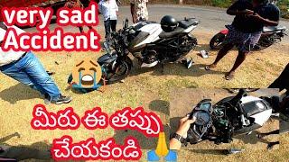 NS 200 accident | totally damaged ns200 | #aravind motovlog |#ns 200  | #Bajaj ns200