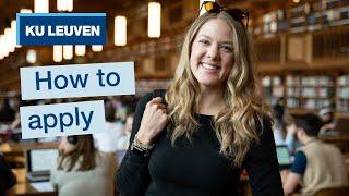 How to apply to KU Leuven ~ Belgium | International students | University application