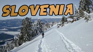 Solo Winter Hiking - Mountain in Slovenia - 4K Experience