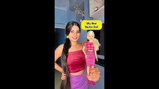 Unboxing Barbie Doll  #crafteraditi #shorts #youtubepartner #diy #unboxing #barbie @CrafterAditi