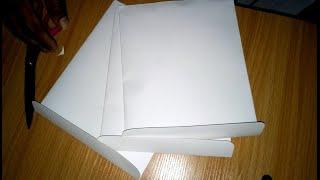 How to make an envelope using A3 paper and glue.