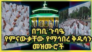 በግቢ ጉባዔ የምናውቃቸው የማኅበረ ቅዱሳን መዝሙሮች ከቁጥር 1 እስከ 3 |Maheber kedusan @shinodatube