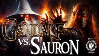 Gandalf vs Sauron:  The SHOCKING Battle of Middle-earth’s Most POWERFUL Maiar | LOTR LORE