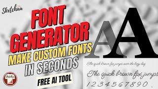 Make Custom Fonts with AI in Seconds | AI Font Generator