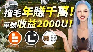 2024下半年絕對不能錯過的大毛！單號預估收益2000U！#linea #bob #bearchain