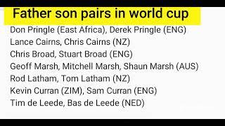 Father-Son pair in World Cup || #iccworldcup2023 #trending #shorts