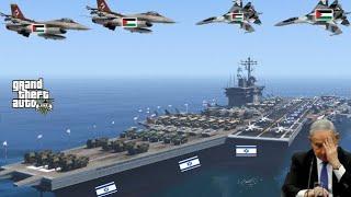 Kyiv Fighter Jets, Drones & Helicopters Attack on Russian Army Heavy Weapons Supply Convoy - GTA V