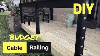 CHEAP & EASY DIY Cable Deck Railing