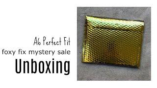 Unboxing - foxyfix * mystery sale * golden envelope * A6 perfect fit cover