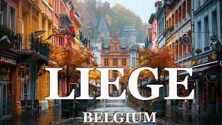 Walking Tour 4k in amazing City Liege in Belgium (part4)