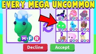 Trading for EVERY MEGA UNCOMMON in 1 Hour! (Adopt Me)