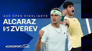 Alexander Zverev v Carlos Alcaraz | Quarter-Final | Extended Australian Open 2024 Highlights 