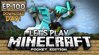 Survival Let's Play Ep. 100 (DD) - WORLD TOUR!!! - Minecraft PE (Pocket Edition)