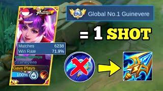 GUINEVERE NEW META BUILD 1 SHOT DELETE ULTIMATE!! ( Guinevere best build 2024 )