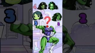 She hulk cartoon || she hulk wrong head puzzle || wrong head #shorts #ytshorts #wronghead