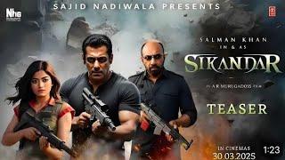 Sikandar Official Teaser Trailer |Salman Khan| Suniel Shetty, Kajal A, Rashmika M, Sathyaraj