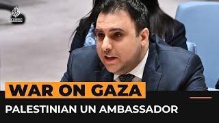 Palestinian UN ambassador calls out Security Council inaction | AJ #Shorts