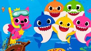 Baby Shark - Bayi Hiu Super Remix con letra y voz  Canciones infantiles y rimas infantiles Lagu Anak