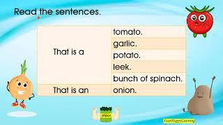 Learning English: Vegetables Part 2 I Preschool I Prasekolah