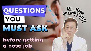 THINGS YOU NEED TO KNOW BEFORE GETTING A NOSEJOB! | RHINOPLASTY SPECIALIST IN KOREA Q&A