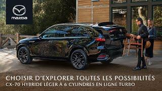 Le Mazda CX-70 hybride léger à 6 cylindres en ligne turbo