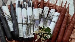Свечи с травами и эфирными маслами ручной работы