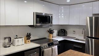 WE REDID OUR KITCHEN | black and white modern design