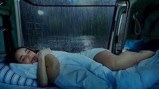 99% Instantly Fall Asleep With Rain Sound outside the window At Night - Falling Asleep Instantly