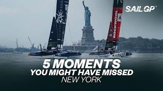 5 moments you might have missed at the Mubadala New York Sail Grand Prix ️